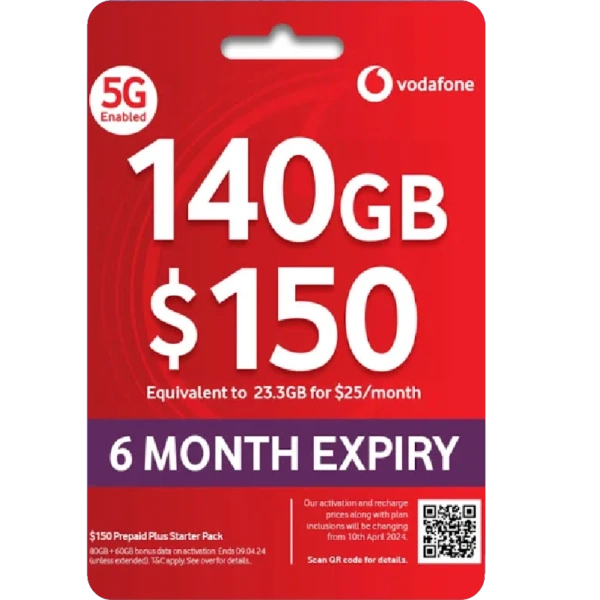 Vodafone 140GB
