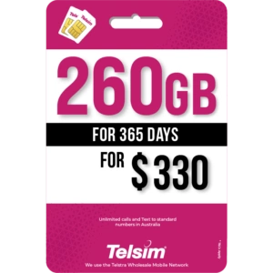 260GB prepaid plan for 330 dollars valid for 365 days, free simcards