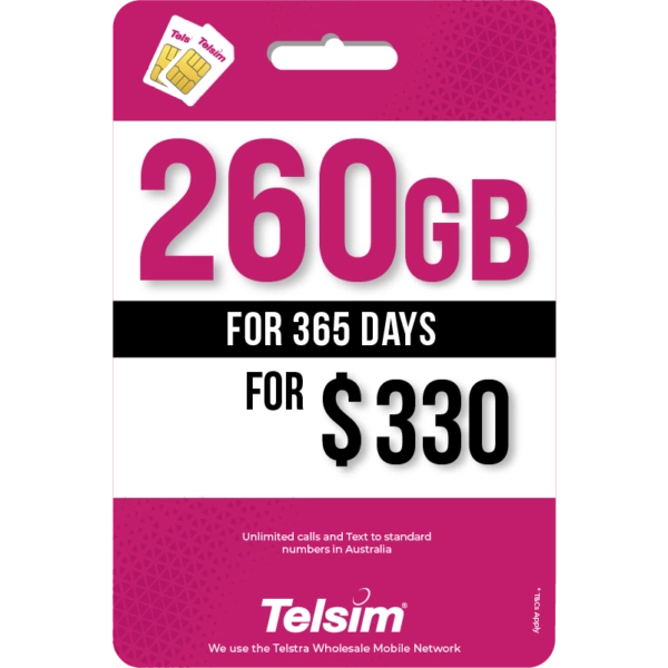 Telsim 260GB 365 Days