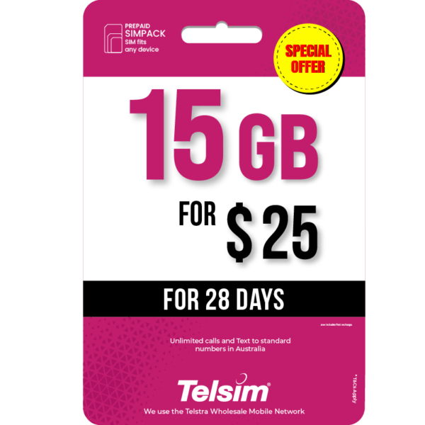 Telsim 15GB eSIM 28 Days