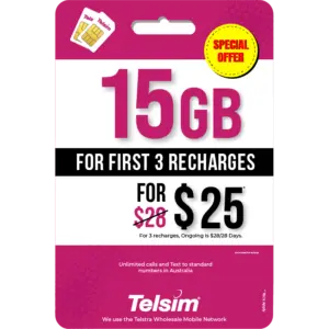 15GB prepaid plan for 25 dollars valid for 28 days, free simcards.